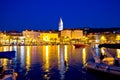 Supetar waterfront evening view from sea Royalty Free Stock Photo