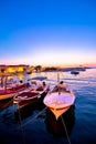 Supetar waterfront harbor evening view Royalty Free Stock Photo