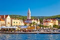 Supetar waterfront view from sea Royalty Free Stock Photo