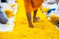 Suphan Buri THAILAND -January, 2016 : 1,131 Monks from Wat Phra