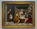 The Supper at Emmaus by Jacopo Bassano on display in the Kimbell Art Museum in Fort worth, Texas.