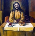 Supper at Emmaus Royalty Free Stock Photo