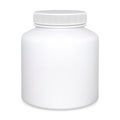 Supplement bottle. Pill jar. Medicine package Royalty Free Stock Photo