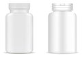 Supplement Bottle. Pill Jar Mockup. Medicine