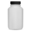 Supplement bottle. Vitamin pill 3d package mockup