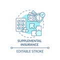Supplemental insurance concept icon Royalty Free Stock Photo