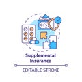 Supplemental insurance concept icon Royalty Free Stock Photo