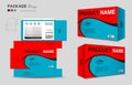 Supplements and Cosmetic box design, Package design template, box outline, Box Packaging, Label design, healthcare label,