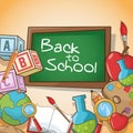 Supplies of back to school design