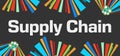 Supply Chain Dark Colorful Background