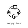 Supply chain icon from Delivery and logistic collection.