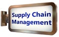 Supply Chain Management on billboard background Royalty Free Stock Photo