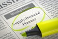 Supply Demand Planner Join Our Team. 3D.