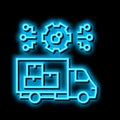supply developing neon glow icon illustration Royalty Free Stock Photo