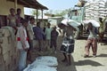 Supply food aid for Afar by Red Cross in Ethiopia Royalty Free Stock Photo