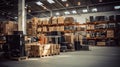 supply industry warehouse background