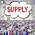 Supply Stock Marketing Logistic Distribution Business Concept