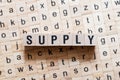 Supply word concept Royalty Free Stock Photo