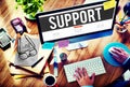 Support Assistance Aid Community Motivation Team Concept Royalty Free Stock Photo