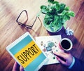 Support Assistance Aid Community Motivation Team Concept Royalty Free Stock Photo