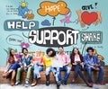 Support Collaboration Assistance Aid Advice Help Concept Royalty Free Stock Photo