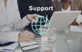 Support Collaboration Assistance Help Motivation Concept Royalty Free Stock Photo