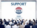 Support Collaboration Assistance Vote Election Concept