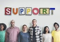 Support Collaboration Team Advice Help Aid Concept Royalty Free Stock Photo