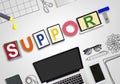 Support Collaboration Team Advice Help Aid Concept Royalty Free Stock Photo