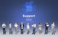 Support Community Aid Help Team Assistance Concept Royalty Free Stock Photo