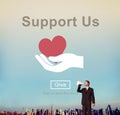 Support Community Cooperation Assistance Concept Royalty Free Stock Photo