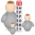 Support concept Royalty Free Stock Photo