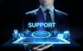 Support Customer Service Quality assurance Business Technology concept. Royalty Free Stock Photo