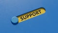 support.3D illustration of slide switch.close up of slide switch, Royalty Free Stock Photo