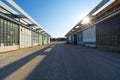 Support facilities at an abandoned airport