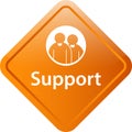 Support icon web button Royalty Free Stock Photo