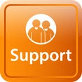 Support icon web button Royalty Free Stock Photo