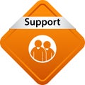 Support icon web button Royalty Free Stock Photo