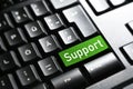 Support , Keyboard button enter symbol Royalty Free Stock Photo