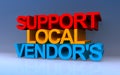 Support local vendors on blue