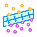 support machine svm algorithm color icon vector illustration