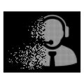 White Dispersed Dot Halftone Support Manager Icon