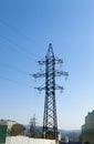 Support power line Royalty Free Stock Photo