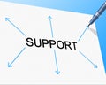 Support Supporting Represents Counselling Helping And Assist