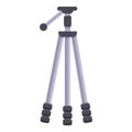 Support tripod icon, cartoon style