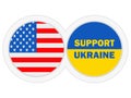 Support Ukraine USA American Flag Solidarity background