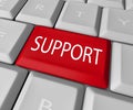 Support Word Computer Key Keyboard Customer Help Desk Royalty Free Stock Photo