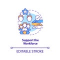 Support workforce concept icon Royalty Free Stock Photo
