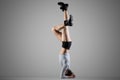 Supported Headstand posture Royalty Free Stock Photo