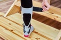 Ortho ankle foot orthosis brace or AFO dynamically stabilize ankle at drop foot, peroneal palsy and muscle weakness.